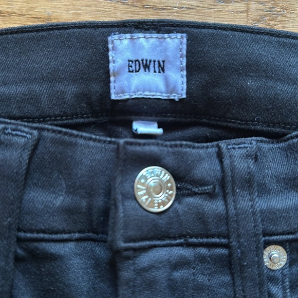 BNWT Edwin black jeans - Anthropologie. Size 24. Classic mini boot cut. - Picture 4 of 7